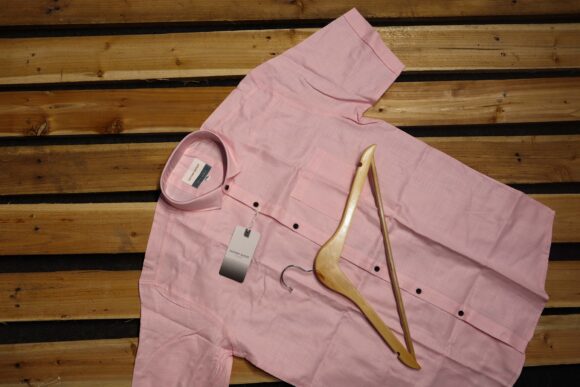 HALF KHASDAR LINEN LIGHT PINK