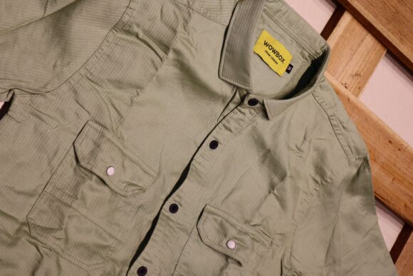 DOUBLE POCKET PLAIN SHIRT PISTA GREEN - Image 4