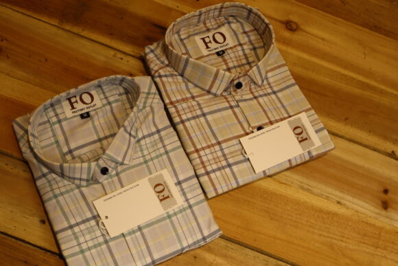 OXFORD CASUAL CHEX SHIRTS LIGHT GREY - Image 2
