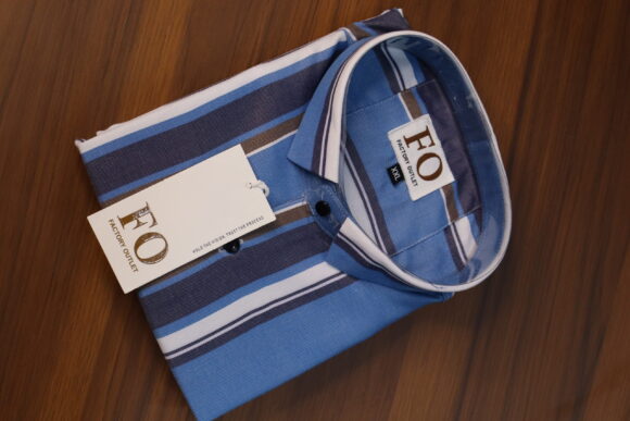 PURE OXFORD PARTYWEAR SHIRT BLUE - Image 2