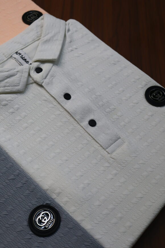 RICH LYCRA T SHIRTS WHITE