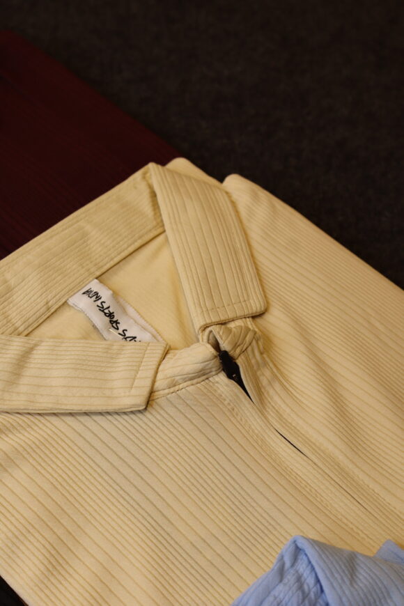 CHAIN COLLAR TEE T-SHIRT CREAM