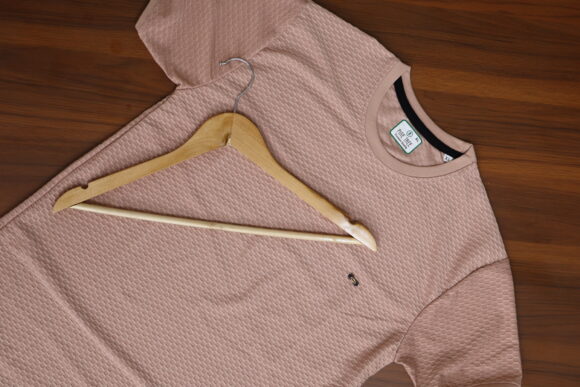 ROUND LYCRA T-SHIRT LIGHT PINK