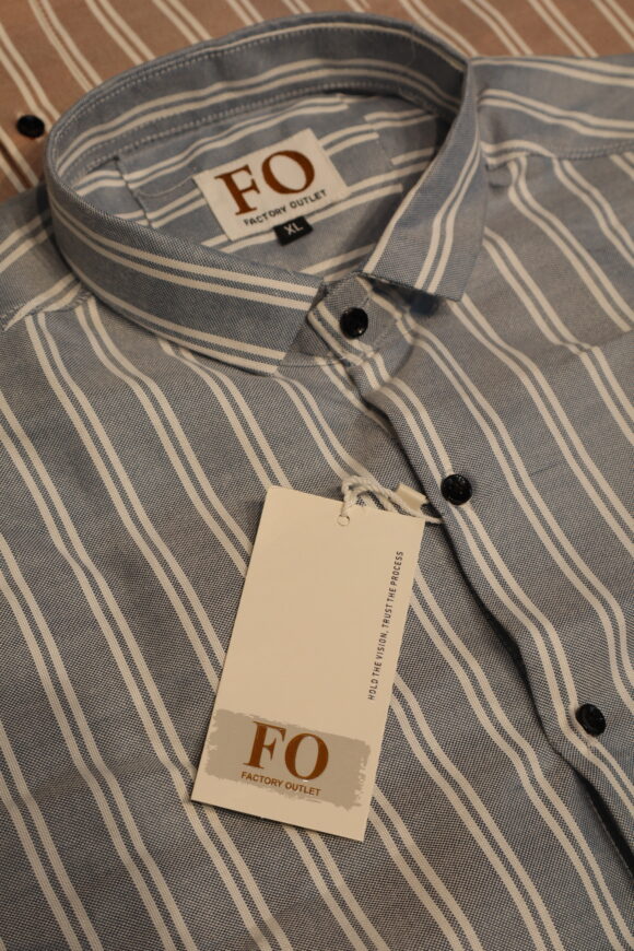 DOUBLE VERTICAL LINE SHIRT 250 GRAY