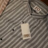 DOUBLE VERTICAL LINE SHIRT 250 LIGHT GRAY