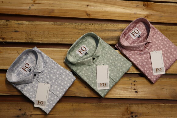SATIN SOBER PRINT SHIRT 250 LIGHT PINK - Image 2