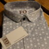 SATIN SOBER PRINT SHIRT 250 LIGHT GRAY