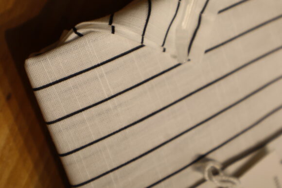 KHASDAR VERTICAL LINE SHIRT 250 BROWN LINE - Image 2