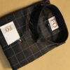 SATIN CHEX SHIRTS 250 BLACK