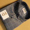 SATIN CHEX SHIRTS 250 DARK GRAY