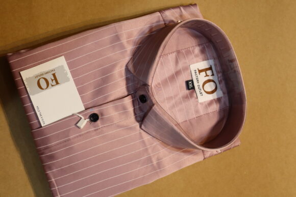 SATIN VERTICAL LINE SHIRTS 250 BABY PINK