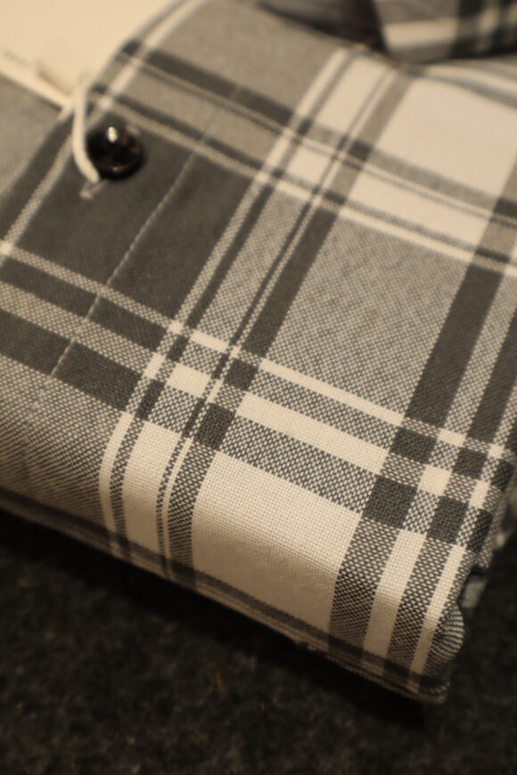 OXFORD CHEX SHIRT 250 DARK GRAY - Image 2