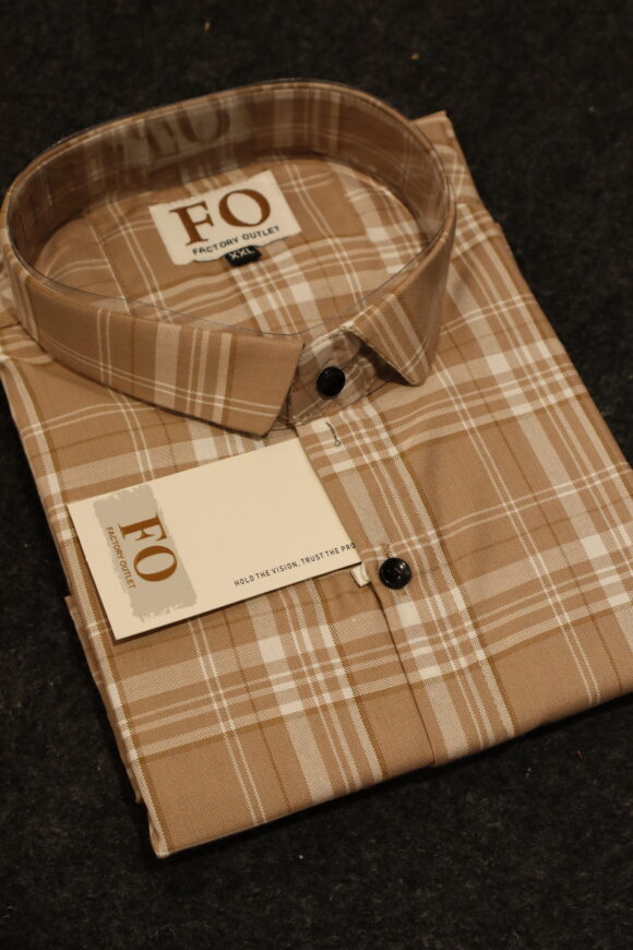 OXFORD CHEX SHIRT 250 BROWN