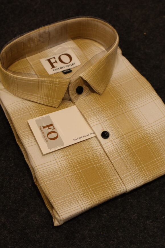 OXFORD CHEX SHIRT 250 yellwo