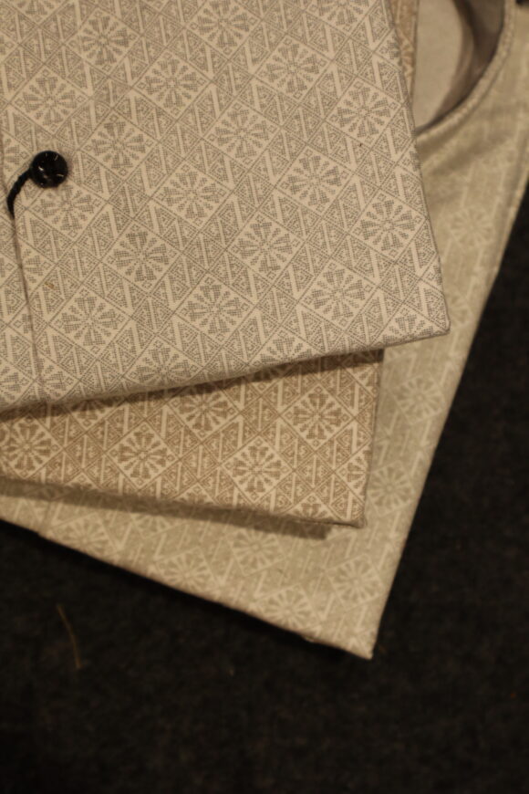 SOBER PRINT SHIRTS MILL MADE STONE GRAY - Image 3