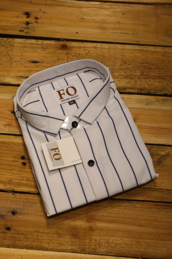 OXFORD VERTICAL LINING SHIRTS 3XL WHITE