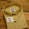 OXFORD VERTICAL LINING SHIRTS 3XL MUSTARD\OLIVE GREEN
