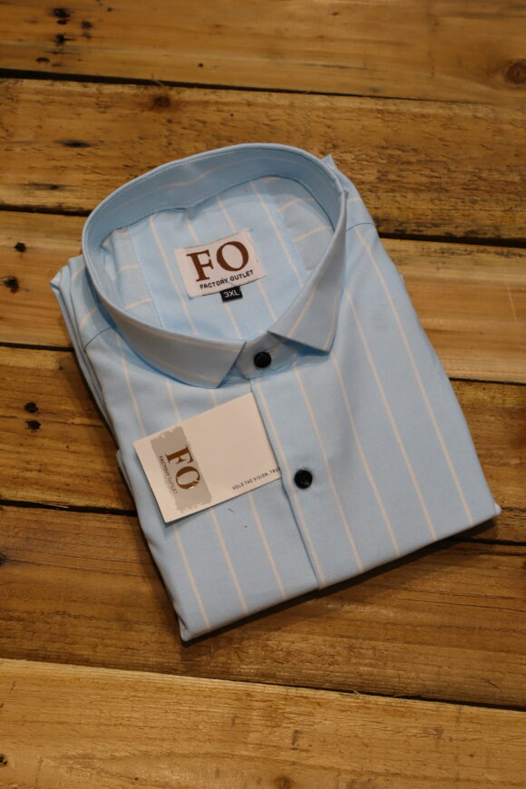 OXFORD VERTICAL LINING SHIRTS 3XL SKY BLUE