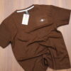 IMPORTED 200 T-SHIRT  DARK BROWN VERTICAL LINE