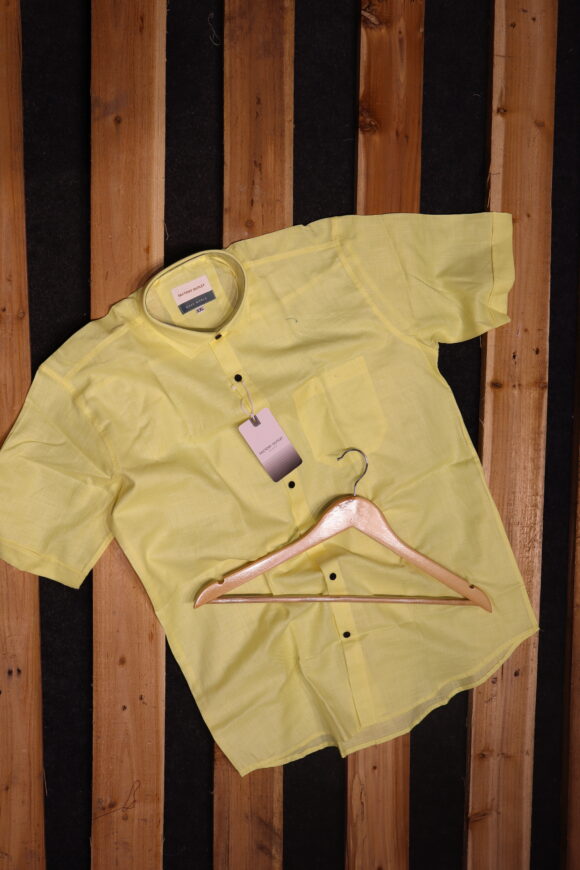 HALF KHASDAR LINEN LIGHT YELLOW