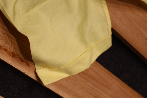 HALF KHASDAR LINEN LIGHT YELLOW - Image 3