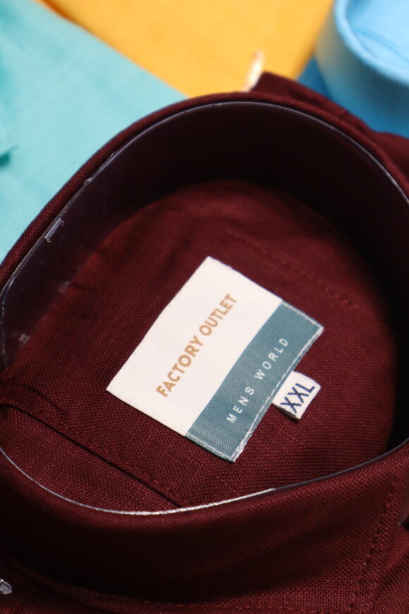 HALF KHASDAR LINEN WINE - Image 3