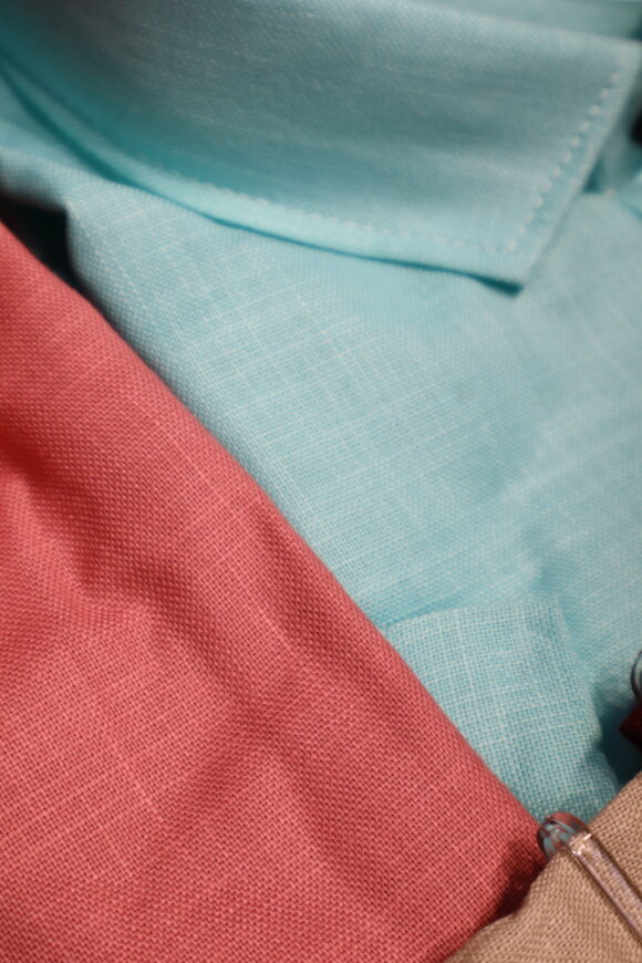 HALF KHASDAR LINEN TEAL GREEN - Image 4