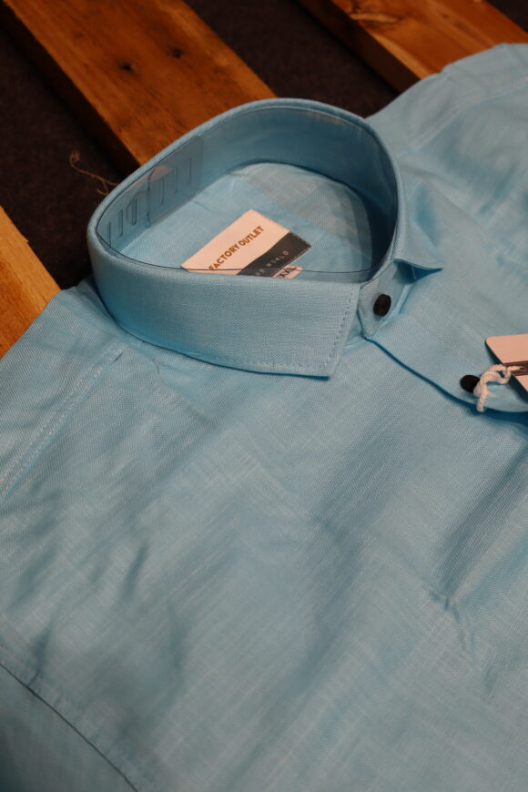 HALF KHASDAR LINEN SKY BLUE - Image 3