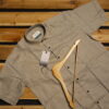 HALF KHASDAR LINEN LIGHT BROWN