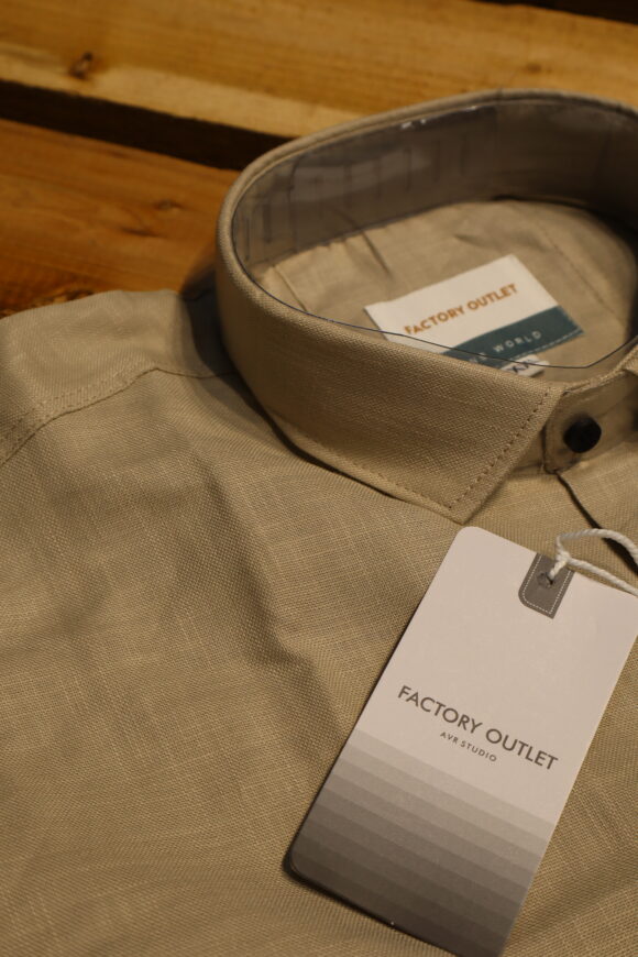 HALF KHASDAR LINEN LIGHT BROWN - Image 2
