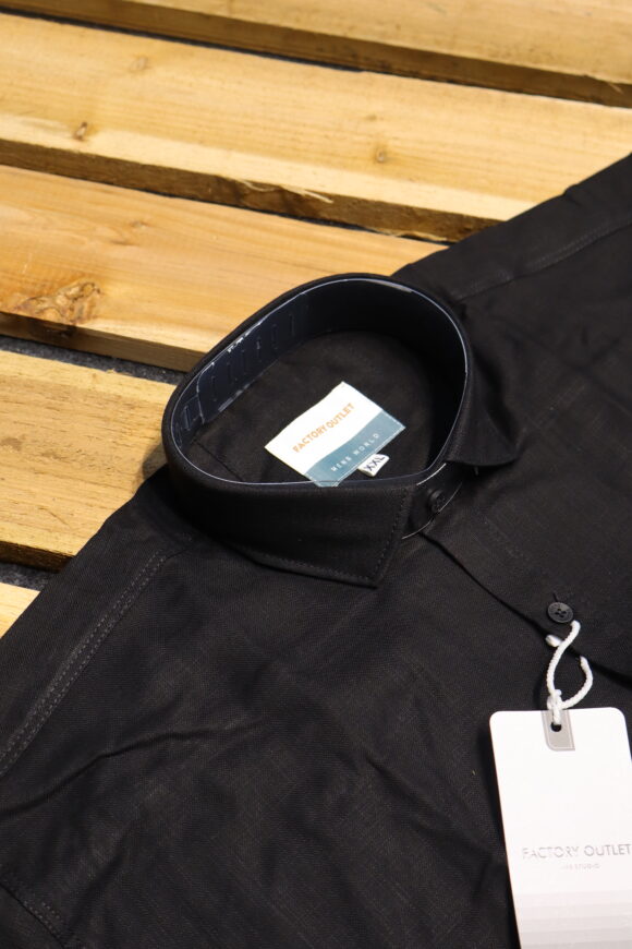 HALF KHASDAR LINEN BLACK - Image 2