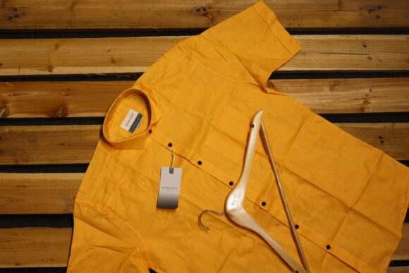 HALF KHASDAR LINEN MANGO YELLOW