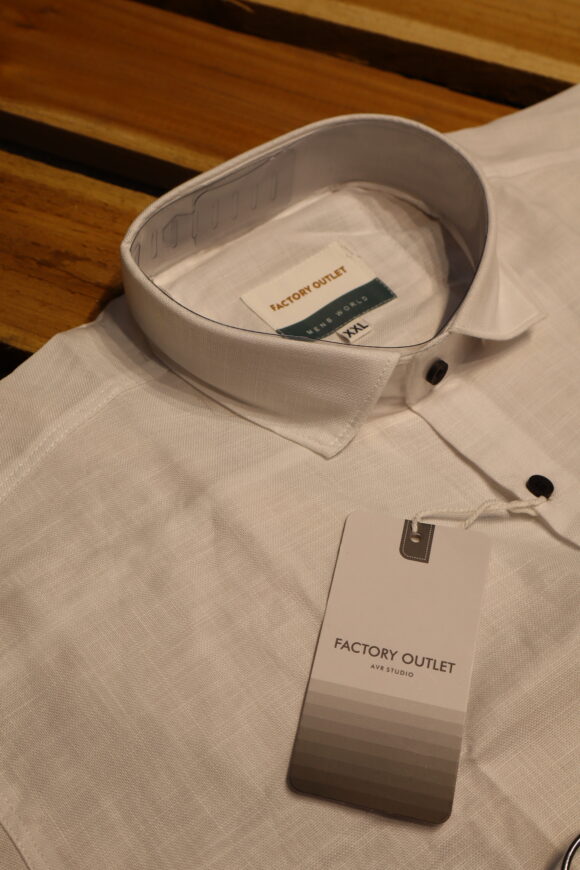 HALF KHASDAR LINEN WHITE - Image 4
