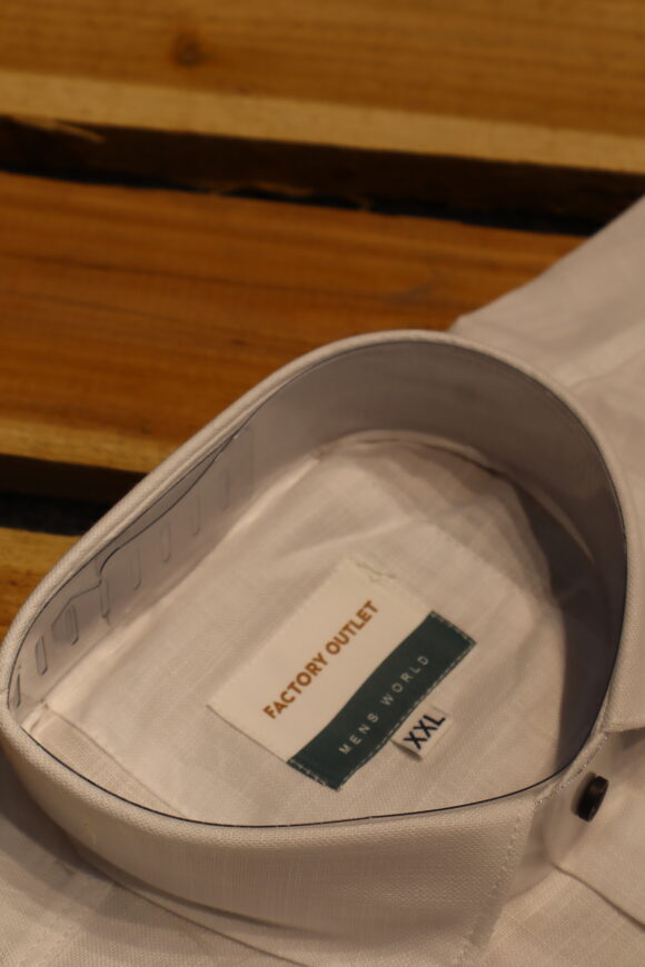HALF KHASDAR LINEN WHITE - Image 3