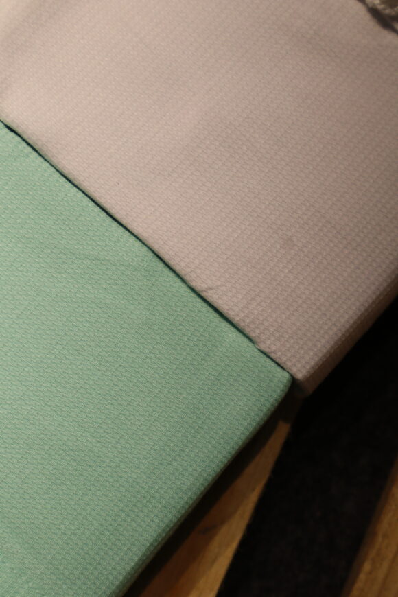 PLAIN WAFFLE SHIRT MINT GREEN - Image 4