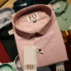 PLAIN WAFFLE SHIRT LIGHT PINK