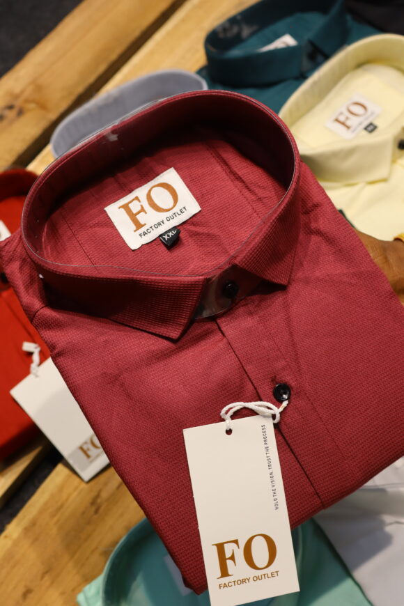 PLAIN WAFFLE SHIRT LIGHT WINE