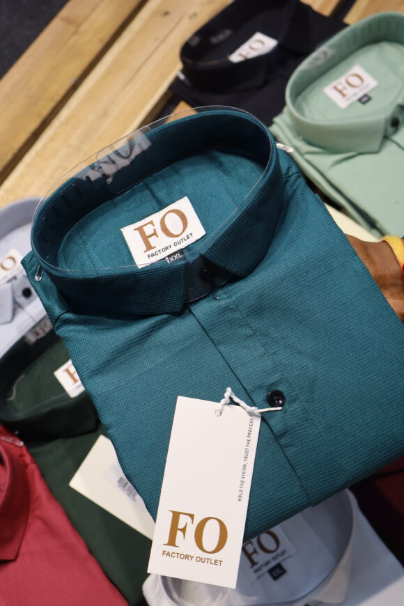 PLAIN WAFFLE SHIRT RAMA GREEN