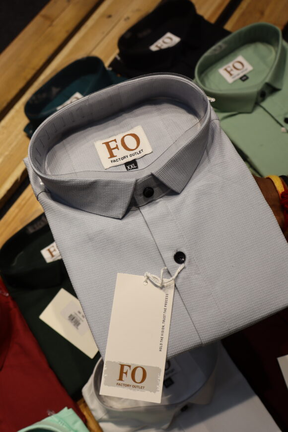 PLAIN WAFFLE SHIRT GRAY