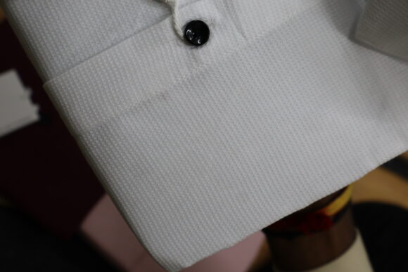PLAIN WAFFLE SHIRT WHITE - Image 2