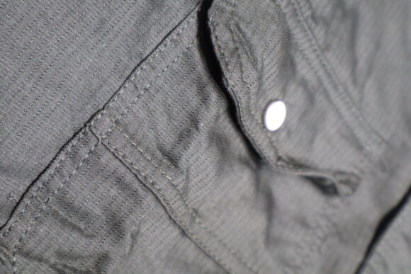 DOUBLE POCKET PLAIN SHIRT BOTTLE GREEN - Image 5