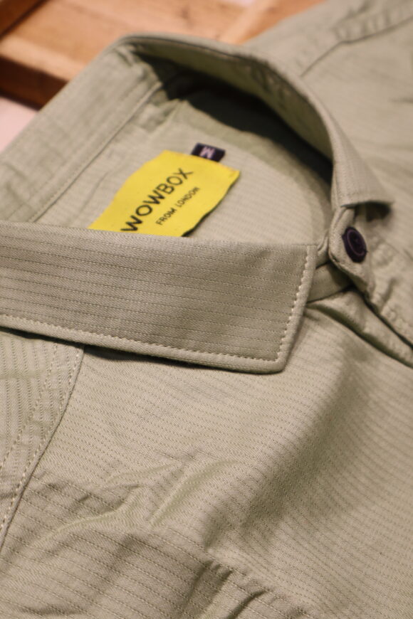 DOUBLE POCKET PLAIN SHIRT PISTA GREEN - Image 3