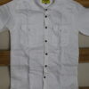 DOUBLE POCKET PLAIN SHIRT WHITE