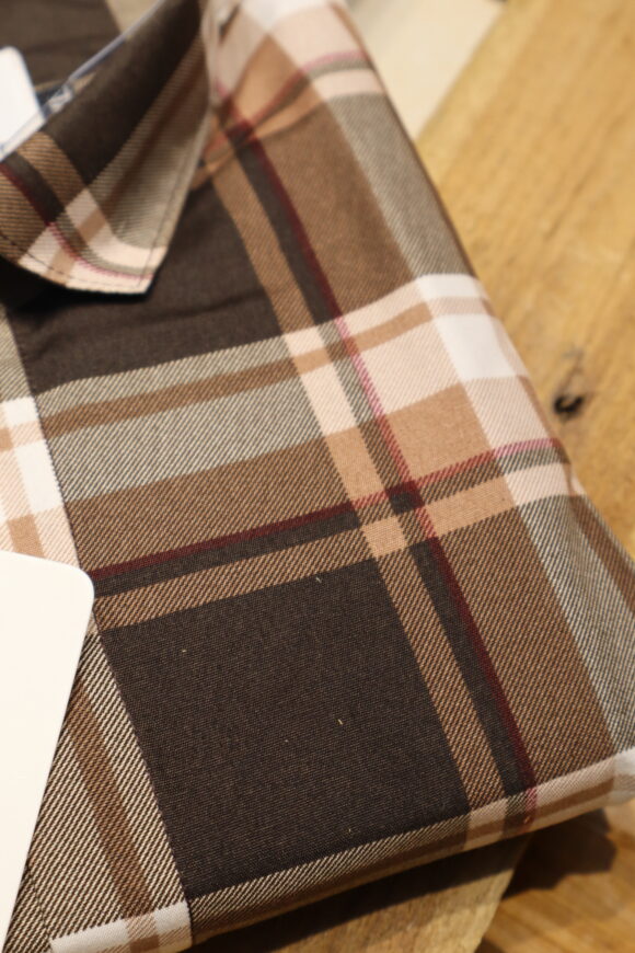 CASUAL  CHEX SHIRTS BROWN - Image 3