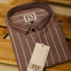 OXFORD VERTICAL LINING SHIRTS PEACH PINK