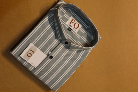 DOUBLE VERTICAL LINE SHIRT 250 LIGHT GREEN