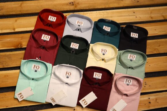 PLAIN WAFFLE SHIRT LIGHT GREEN - Image 3