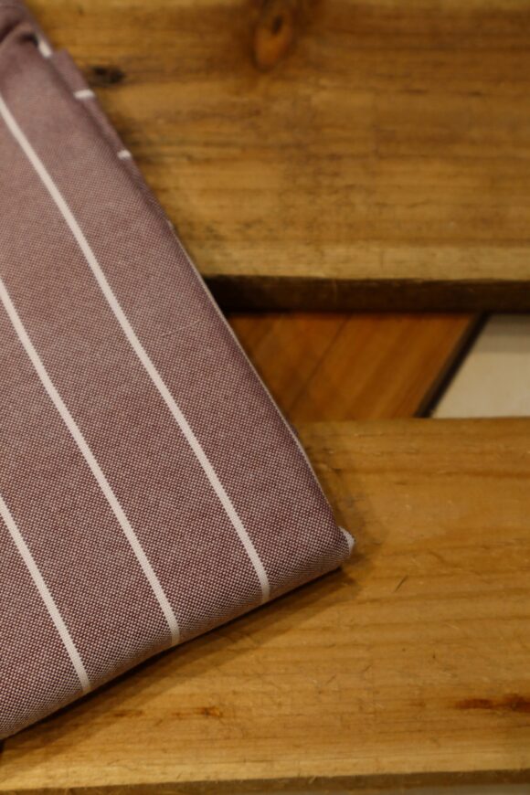 OXFORD VERTICAL LINING SHIRTS PEACH PINK - Image 2