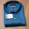 DOBBY PLAIN SHIRTS TEAL BLUE