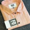 Elegant vertical stripes shirts Peach
